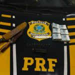 Três homens são presos por porte ilegal de armas e apreensões em ação da PRF na BR-226 em Barra do Corda (MA)