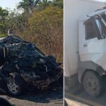 Tragédia na BR-222: colisão frontal entre dois veículos resulta em mortes de três membros de uma família