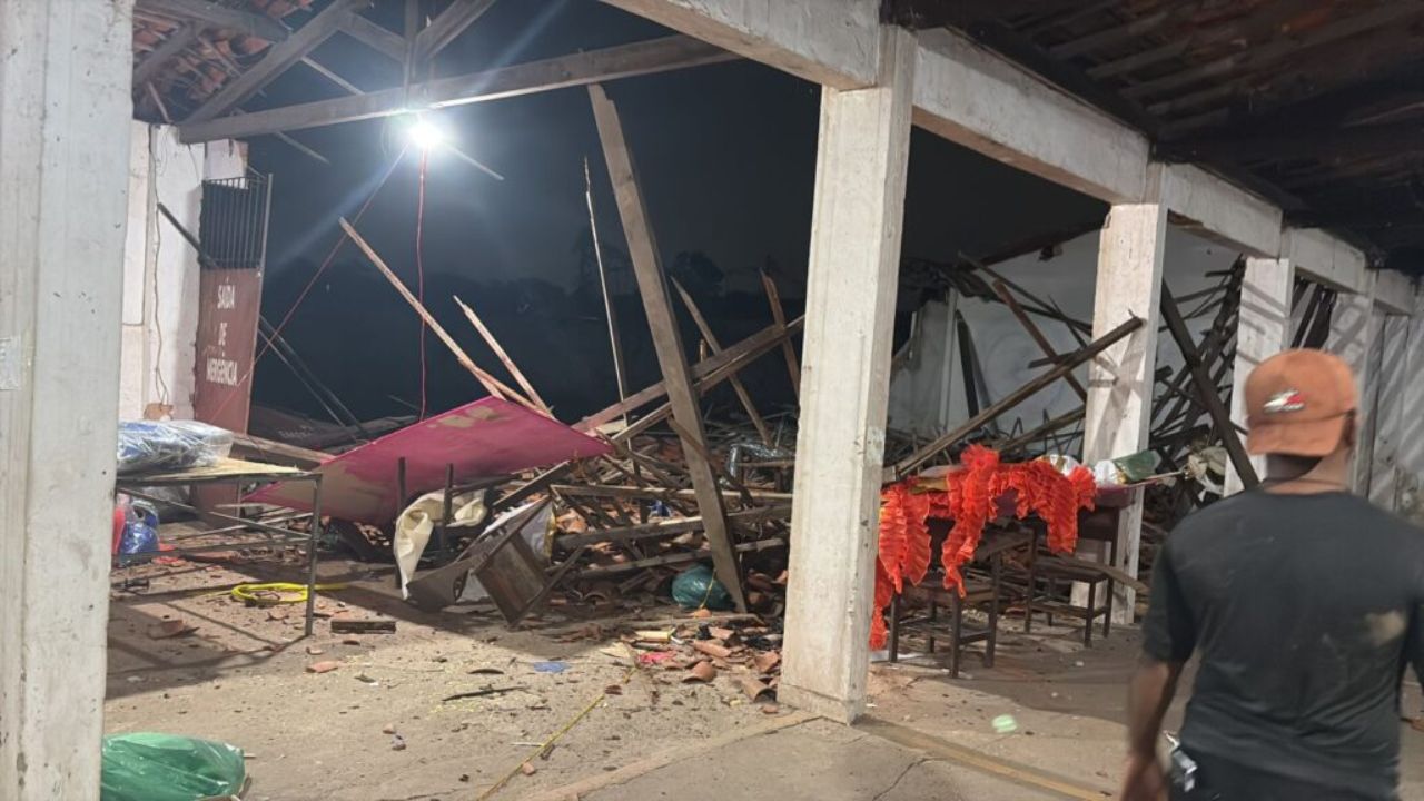 Desabamento em clube interditado deixa feridos durante preparativos de escola de samba em São Luís