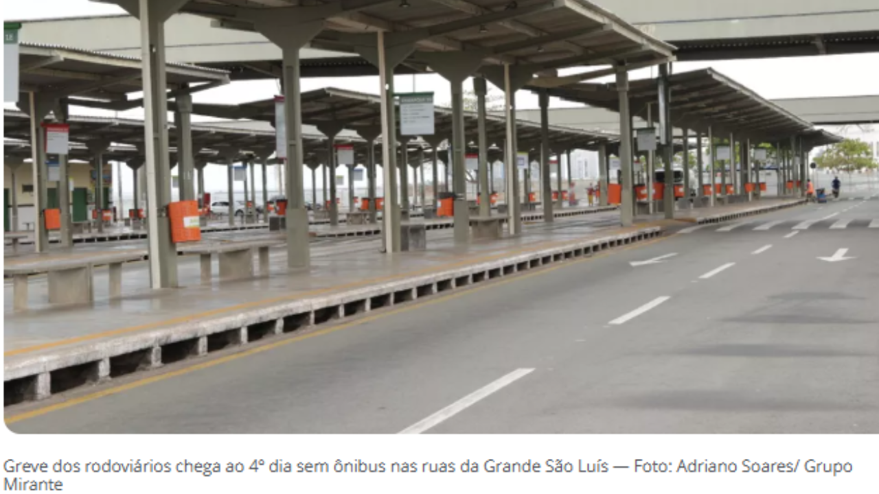 Greve dos rodoviários segue após audiência sem acordo no TRT-16