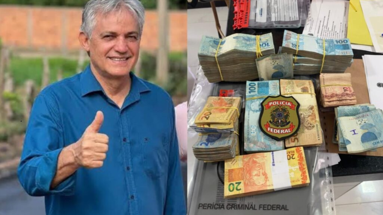 Polícia Federal apreende R$ 122 mil na casa do ex-prefeito Antônio Borba durante operação em Timbiras