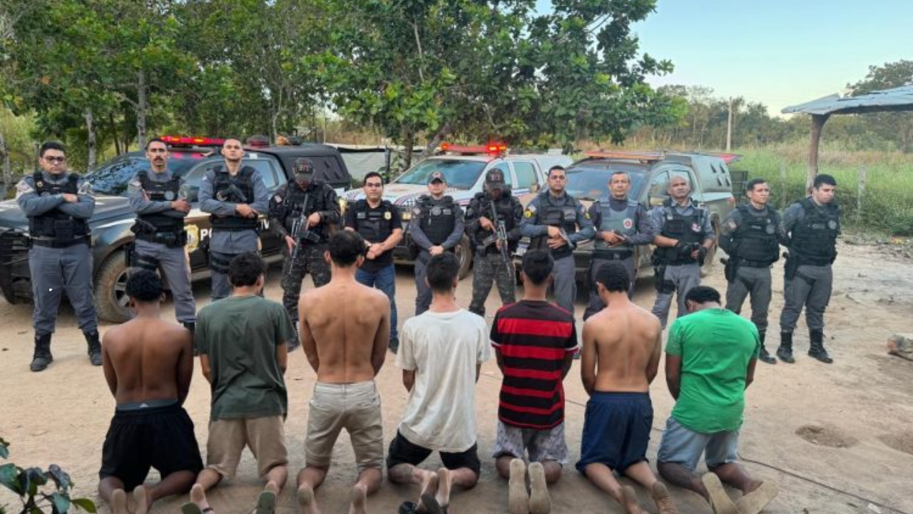 Em Balsas, operação policial prende sete homens suspeitos por roubo de armas e munições