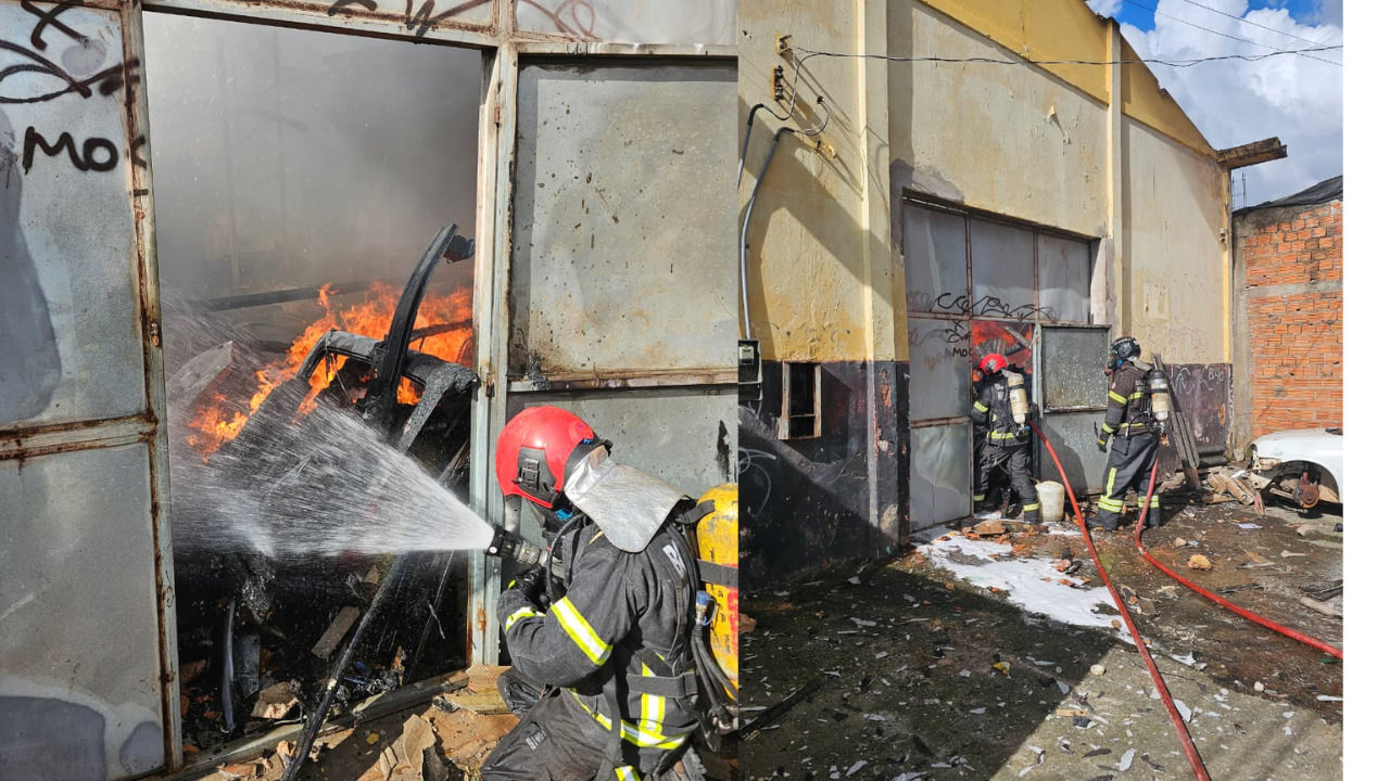 Incêndio atinge oficina mecânica e mobiliza bombeiros no bairro Areinha, em São Luís