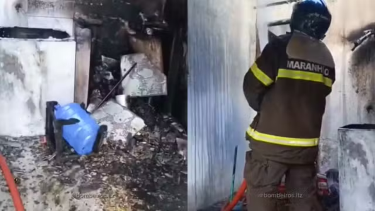 Incêndio em residência é controlado pelos bombeiros em Imperatriz