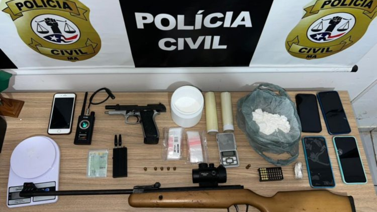 Operação Escudo Regional: Polícia Civil prende três pessoas por tráfico de drogas e posse irregular de arma de fogo