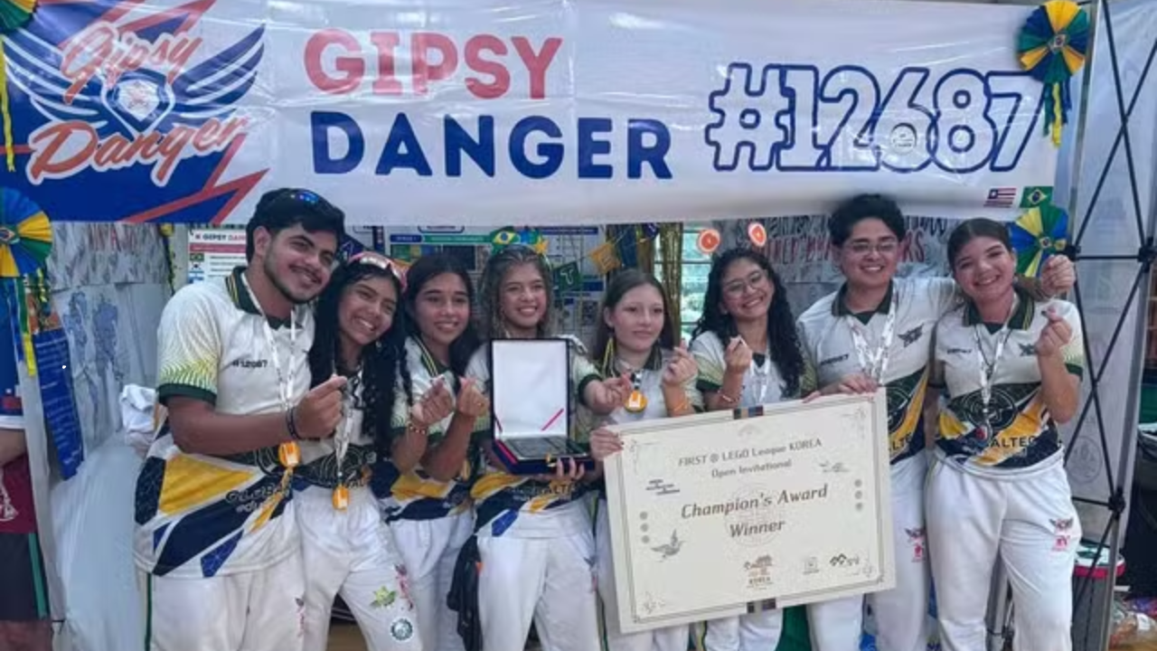 Estudantes maranhenses conquistam Champions Award em competição de robótica na Coreia do Sul