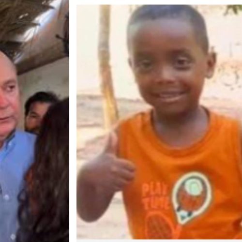 Carlos Brandão visita avó de crianças desaparecidas e diz para família ter mais cuidado