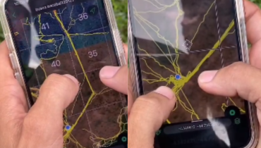 Aplicativo usado nas buscas mostra áreas já percorridas e divide região em zonas; caso completa 11 dias em Bacabal