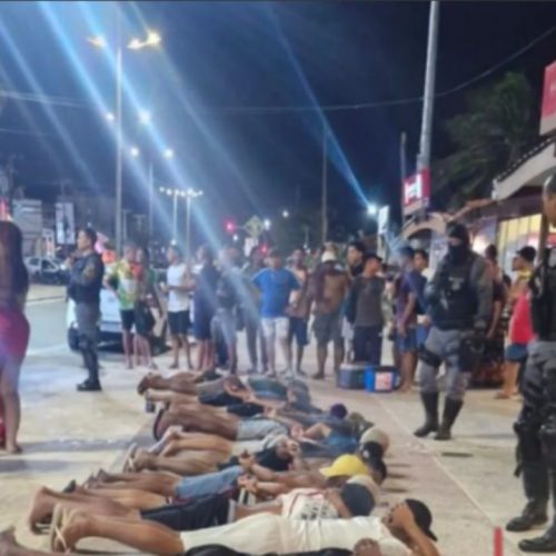 PM frustra tentativa de arrastão e prende oito pessoas na Avenida Litorânea, em São Luís