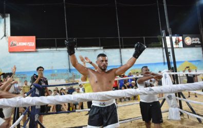 Vitória brilhante de Dominique Botelho marca a segunda edição do Arena Beach Boxing